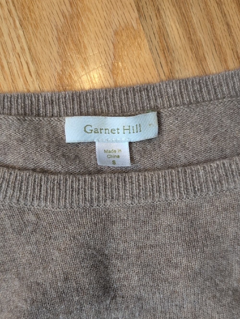 Garnet Hill Lace Trim Cashmere Sweater Women's Size S - Picture 2 of 7